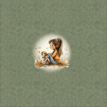 Autumn Lovers Panel 4 Grün